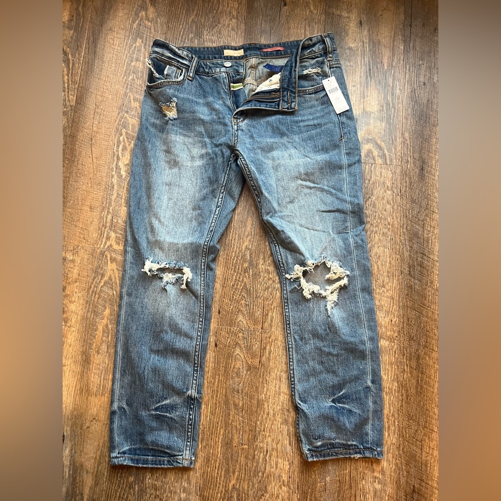 NWT Anthropologie x Pilcro Heritage Boyfriend Distressed Jeans